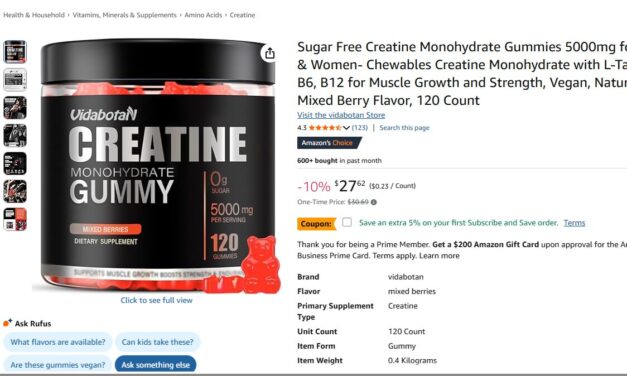 Sugar Free Creatine Monohydrate Gummies